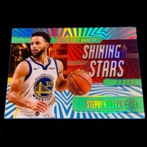 🔥STEPHEN CURRY PANINI BASKETBALL CARD - EMERALD PARALLEL - WARRIORS NBA